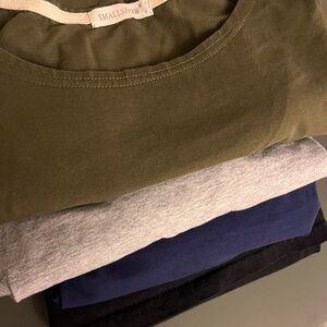 4 Long-sleeve Nursing Tops - Smallshow Sz Medium